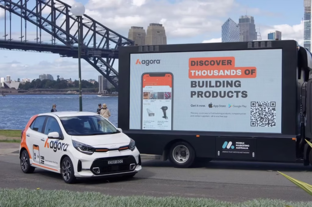 Mobile digital billboard truck