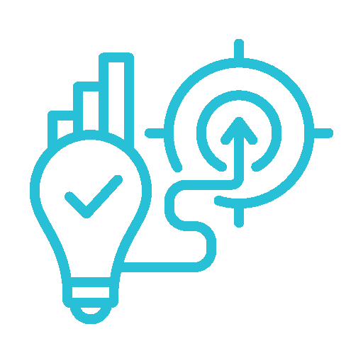 Marketing strategy target icon