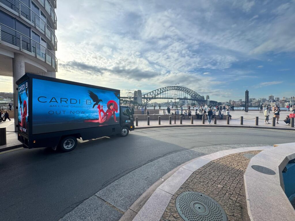 Digital truck advertising billboard