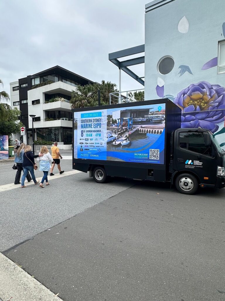 Digital truck advertising billboard