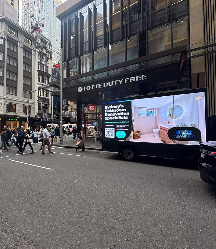 Digital truck advertising billboard
